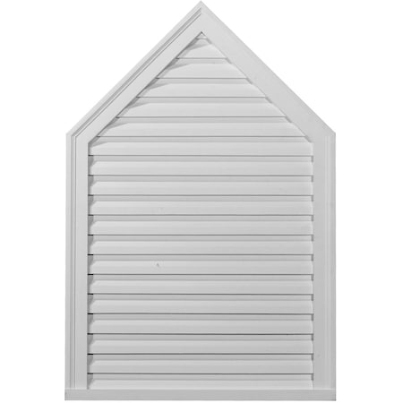 Ekena Millwork Peaked Urethane Gable Vent Louver, Functional, 24"W x 21"H GVPE24X21F